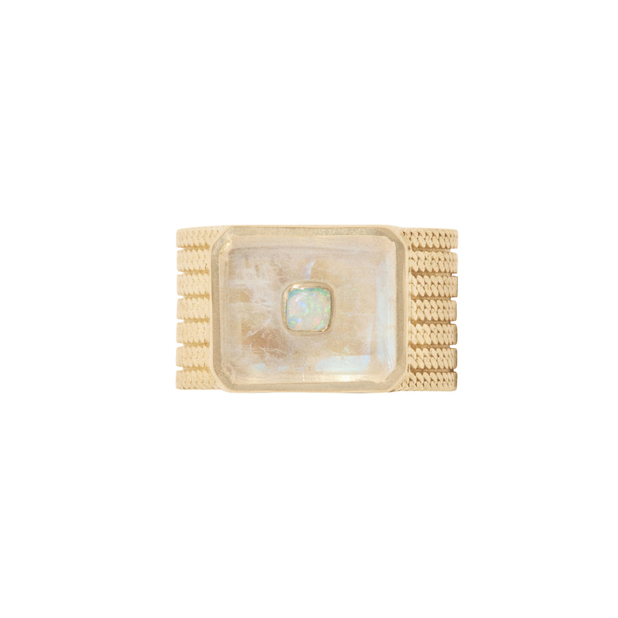 Moonstone and Opal Anton N°2 Ring