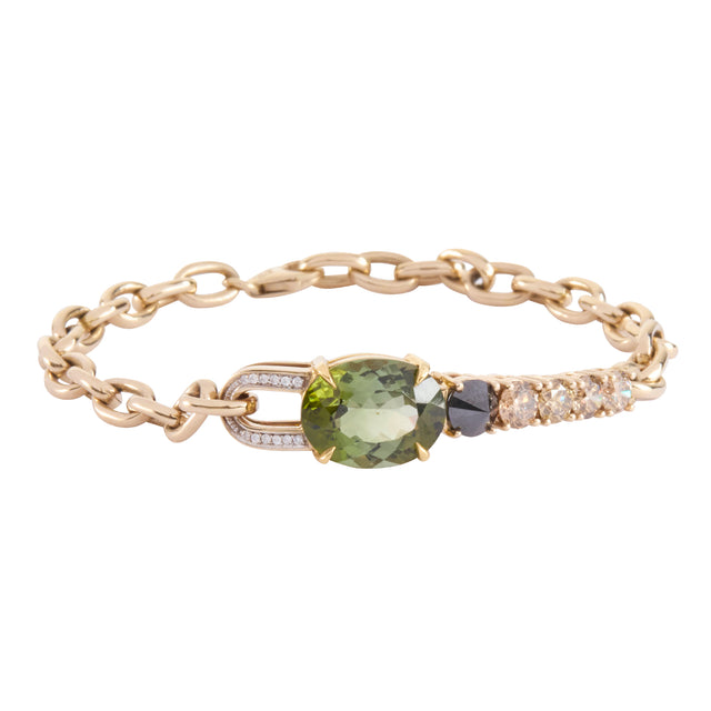Green Tourmaline Pulse Bracelet