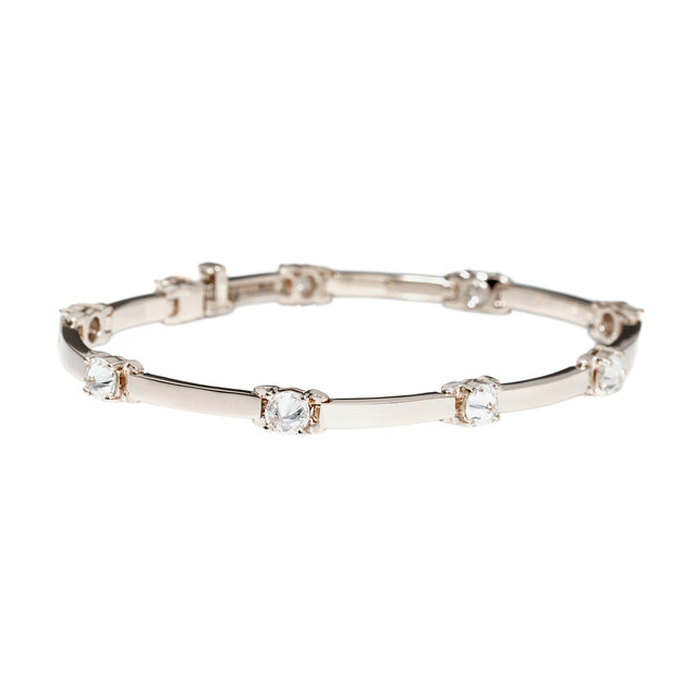 White Diamond Spiked Bracelet