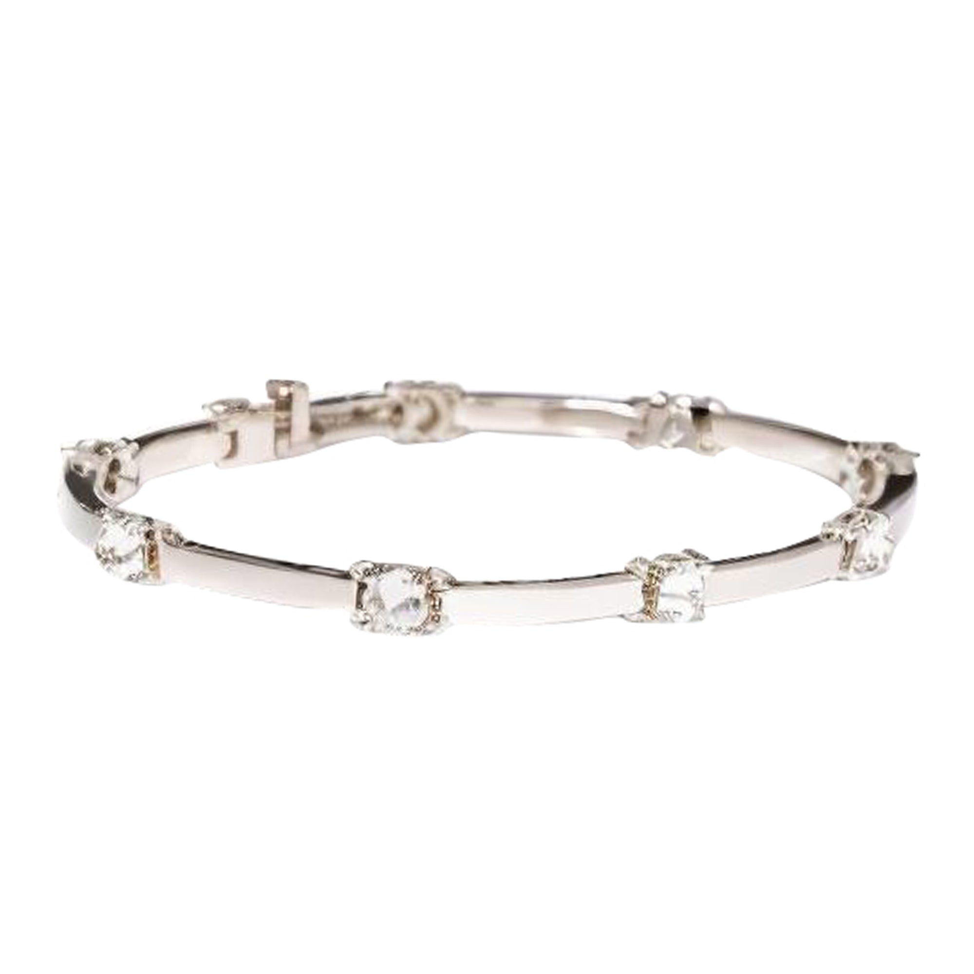 White Diamond Spiked Bracelet
