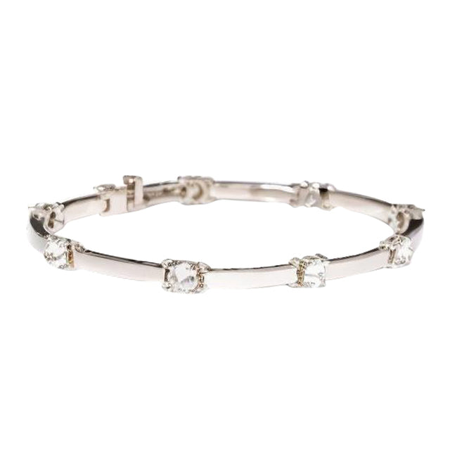 White Diamond Spiked Bracelet