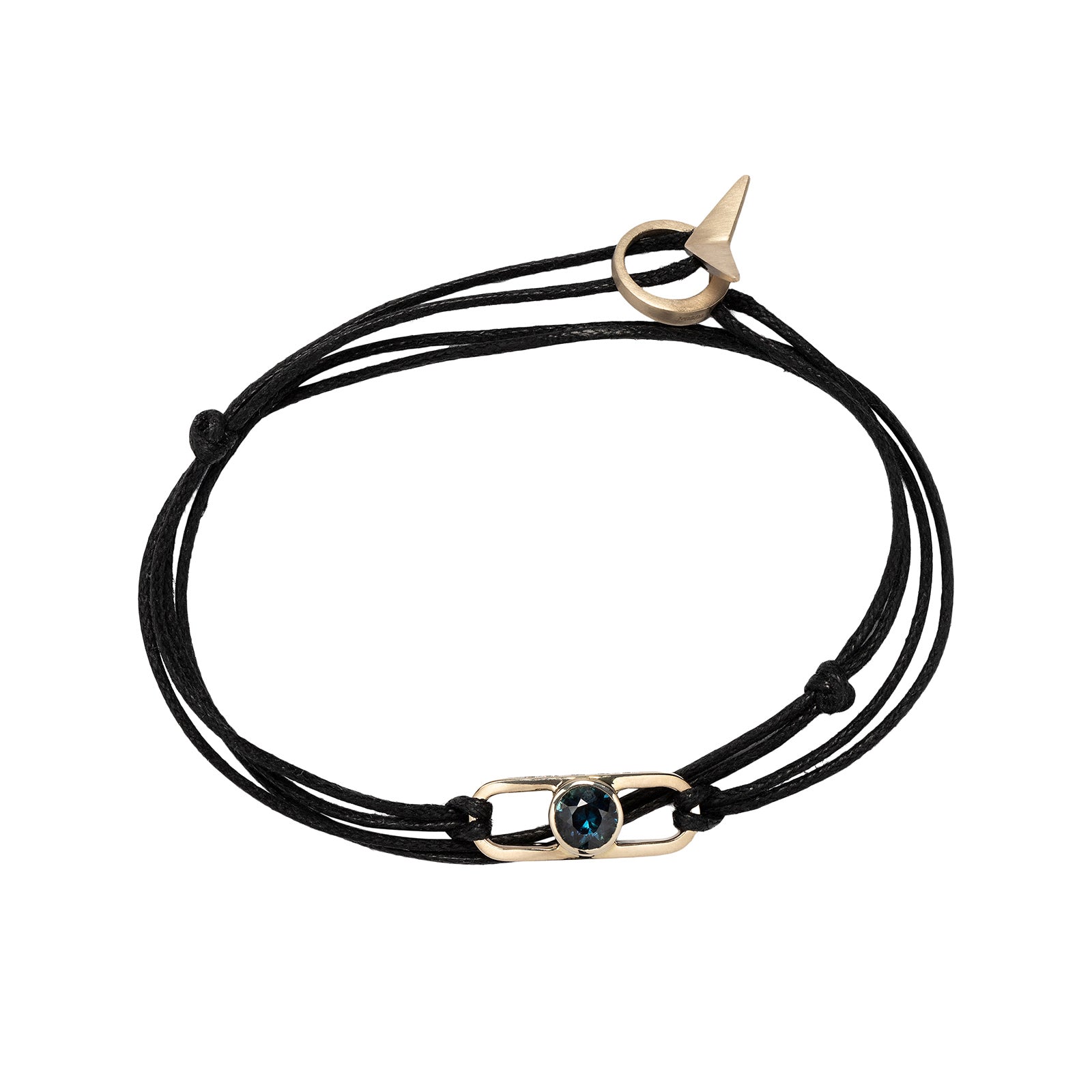 Blue Sapphire and Diamond Talon Eye Bracelet