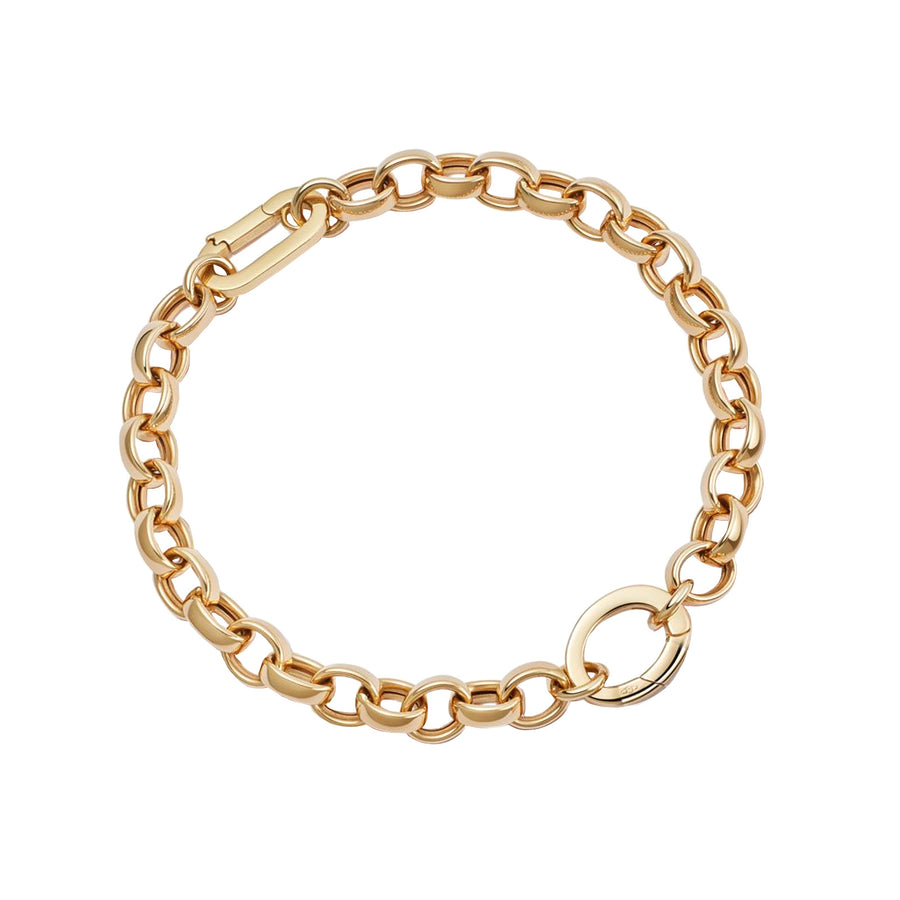 Loquet Belcher Single Link Bracelet - Bracelets - Broken English Jewelry top view