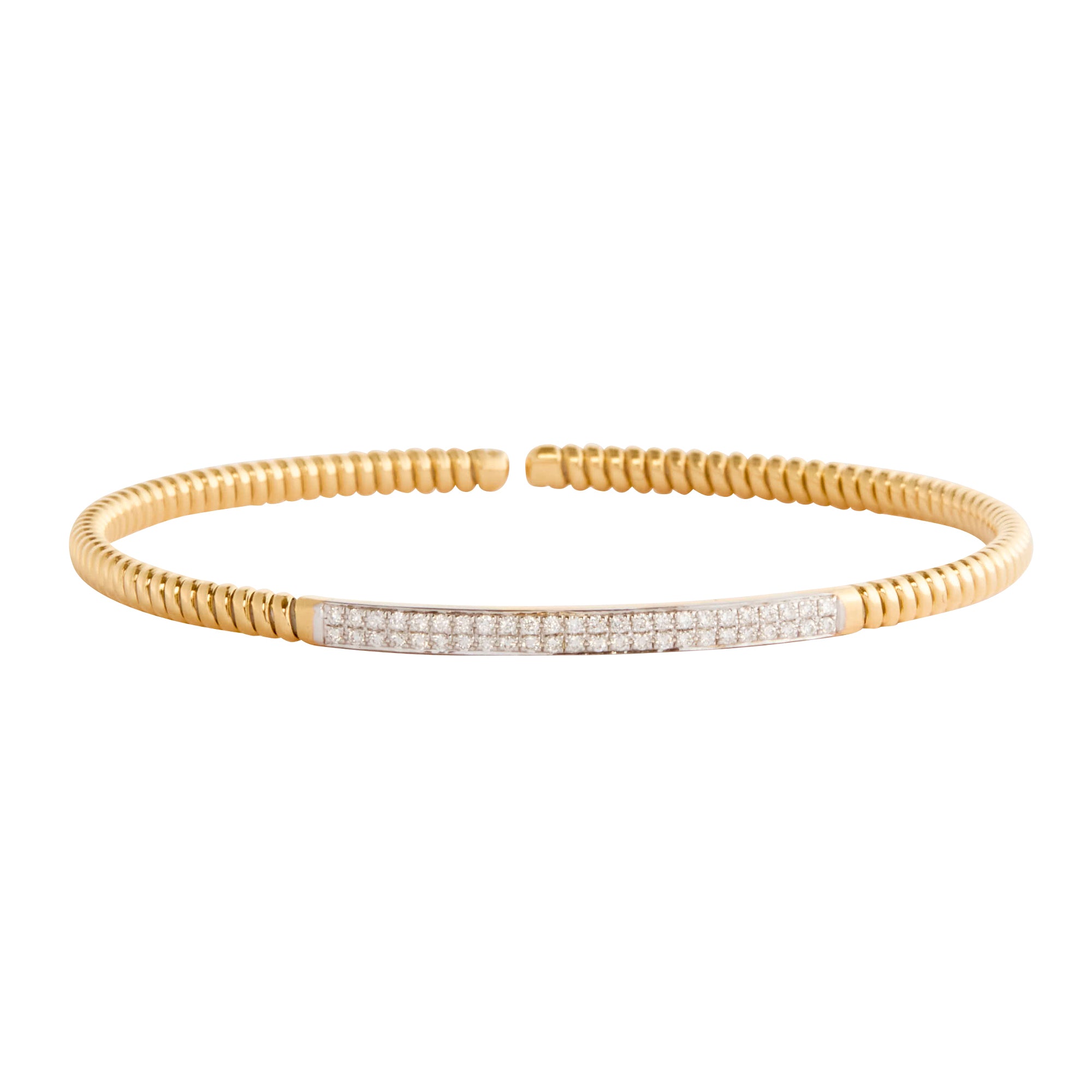 Diamond Infinity Coil Bracelet