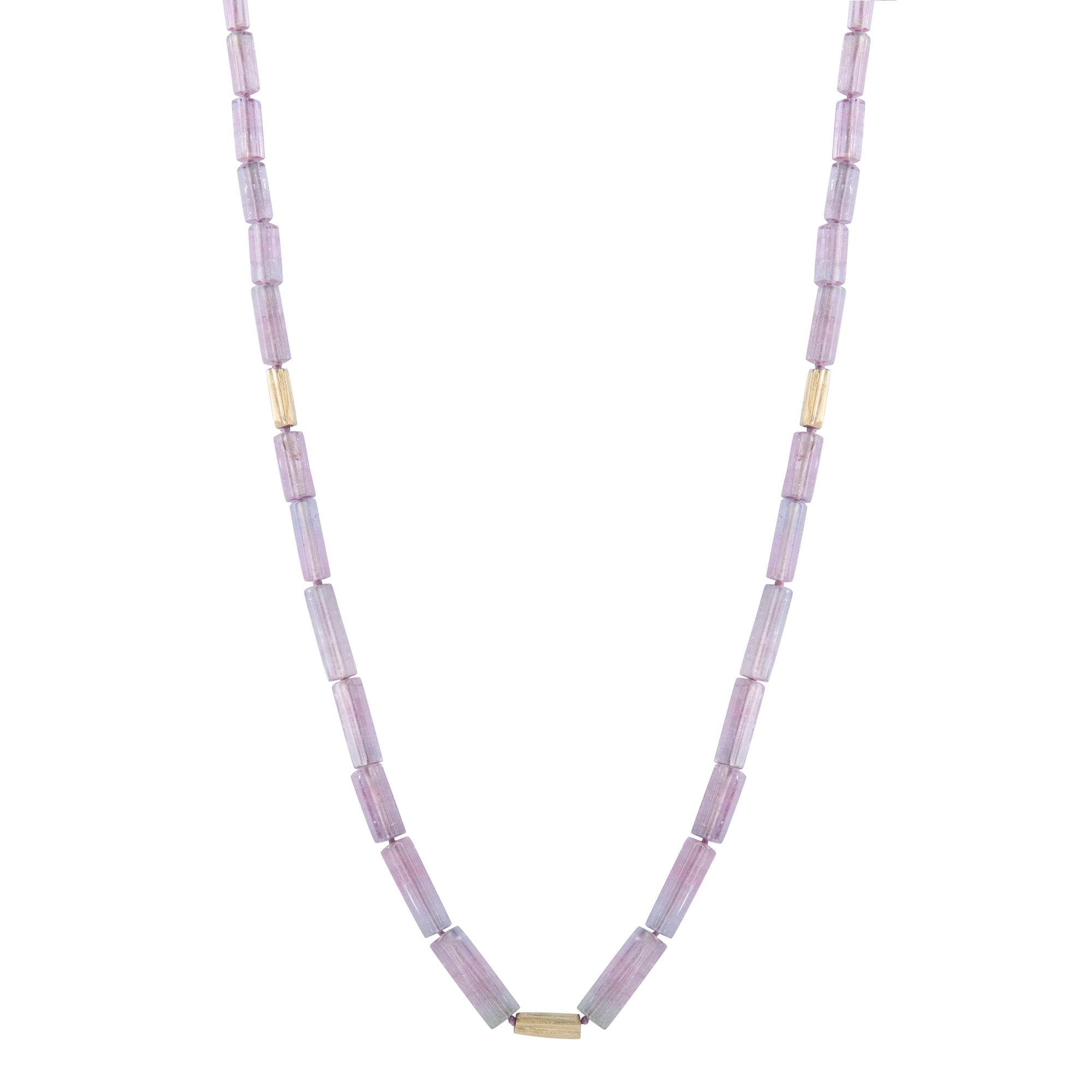 Lilac Tourmaline and Diamond Boa Necklace