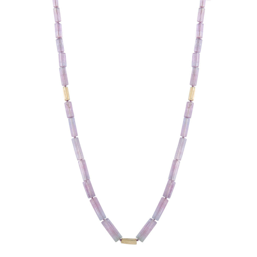 Lilac Tourmaline and Diamond Boa Necklace