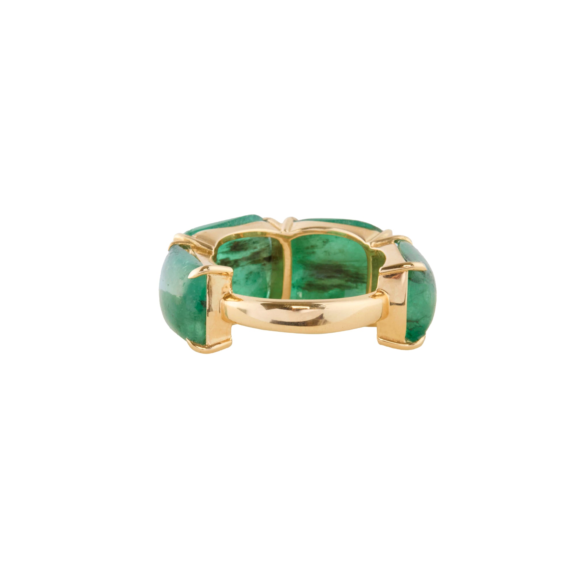 4 Cab Emerald Ring