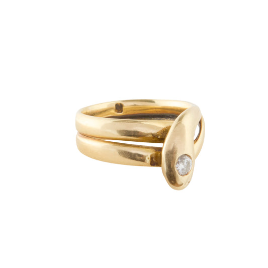 Diamond Victorian Snake Ring