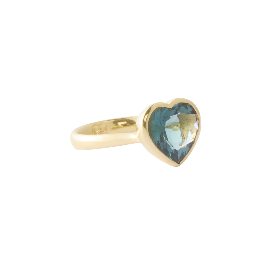 Heart Ring - Indicolite Tourmaline