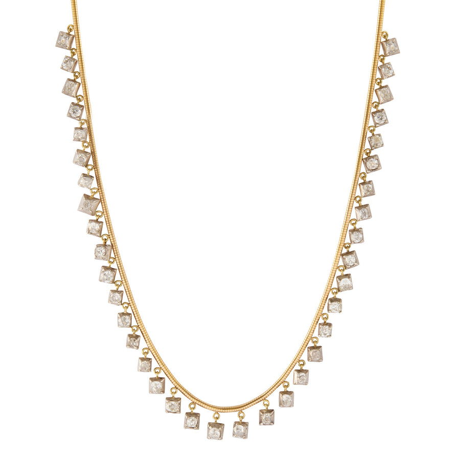 Jenna Blake Vintage Diamond Fringe Necklace - Necklaces