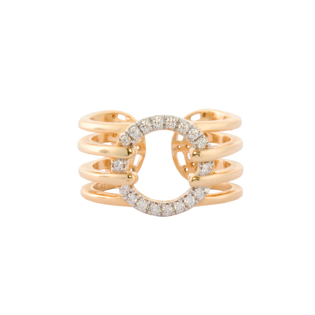 Diamond Twist Kaleidoscope Duo Sided Ring