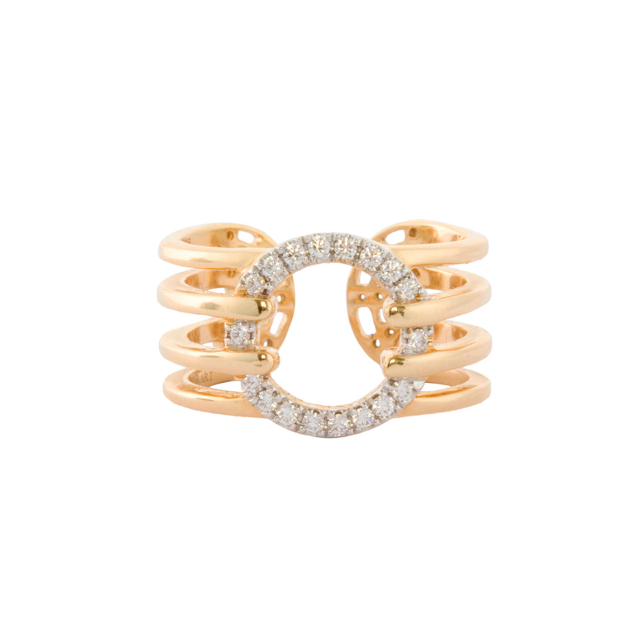 Diamond Twist Kaleidoscope Duo Sided Ring