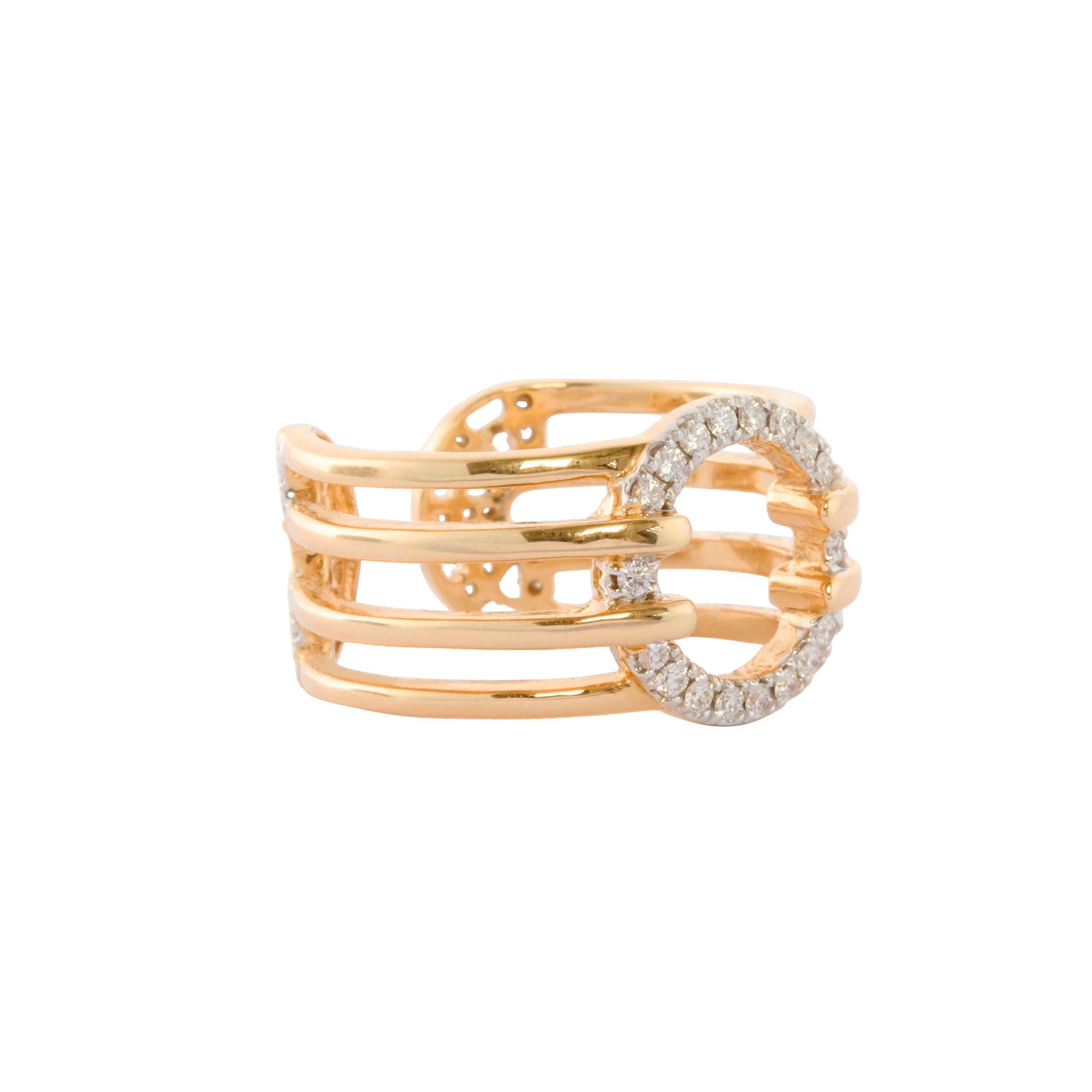 Diamond Twist Kaleidoscope Duo Sided Ring