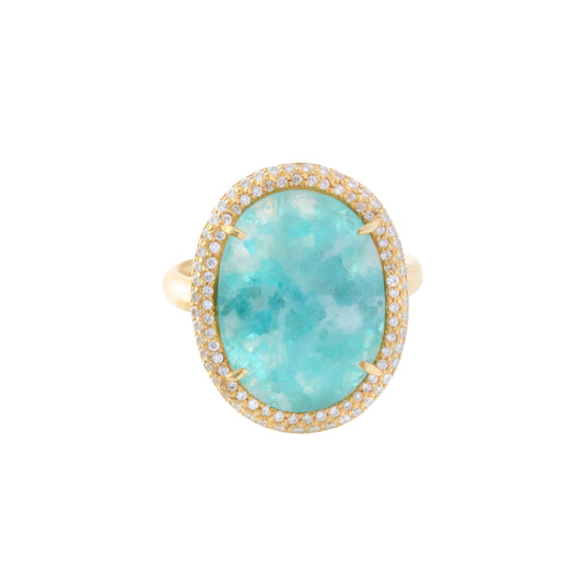 Milky Paraiba Ring - Main Img