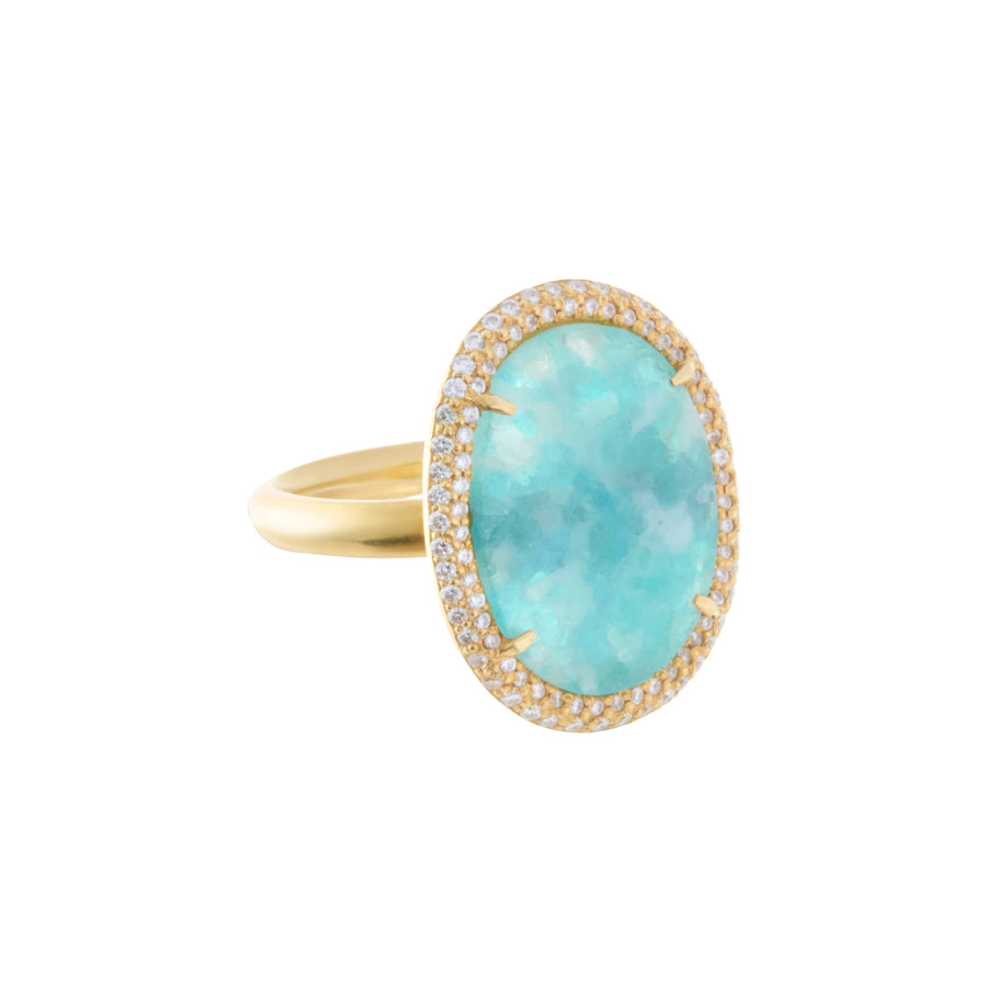 Milky Paraiba Ring