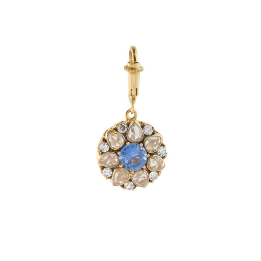 Blue Sapphire and Diamond Beirut Rosace Charm - Main Img