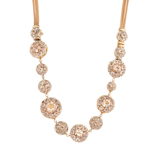 Morganite and Diamond Beirut Rosace Necklace - Main Img