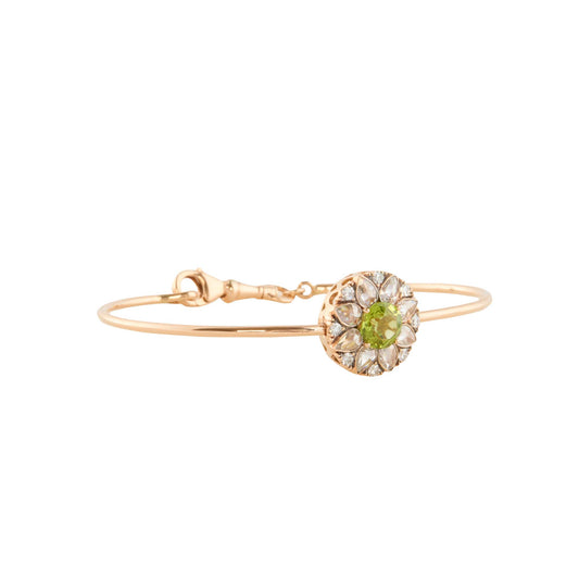 Peridot and Diamond Beirut Bracelet