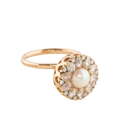 Pearl and Diamond Beirut Rosace Ring