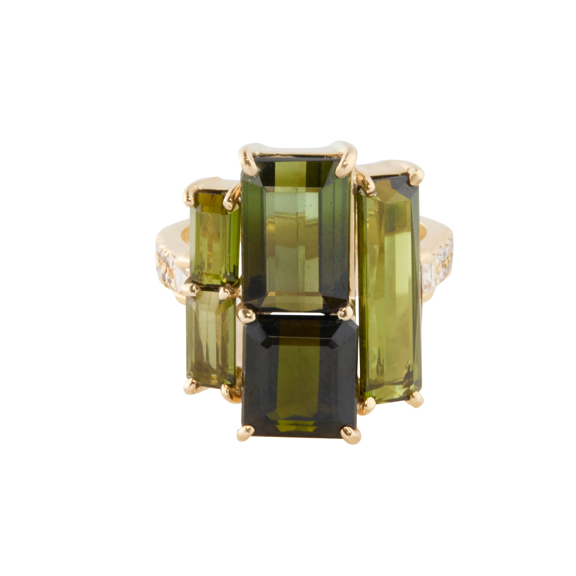 Diamond and Tourmaline Galaxy Ring