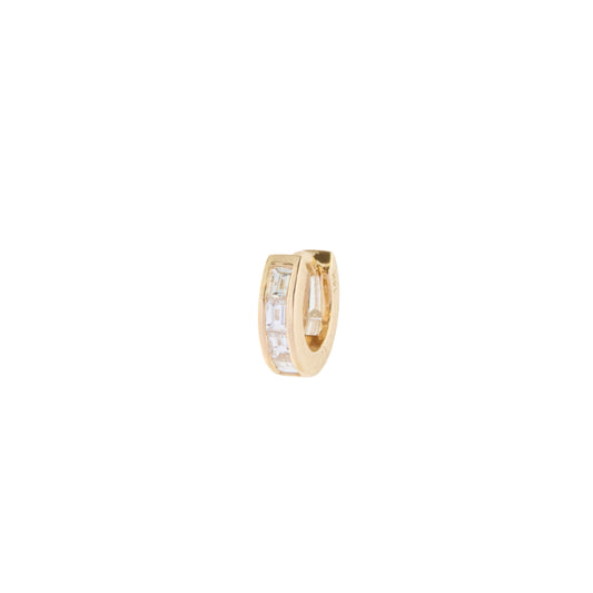 Baguette Diamond Huggie - 5mm - Main Img