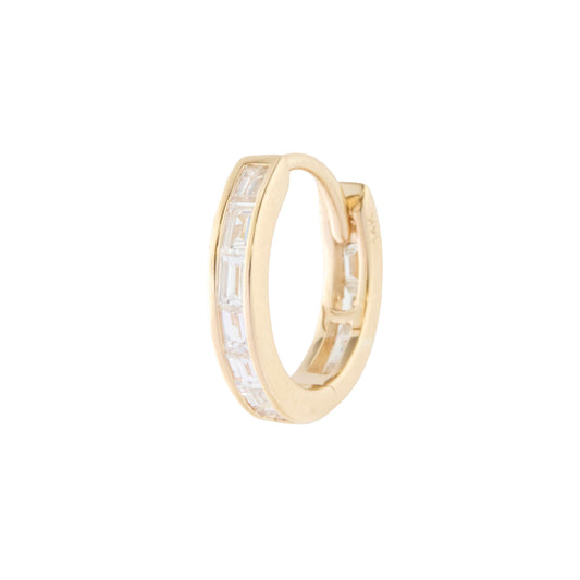 Baguette Diamond Huggie - 9.5mm - Main Img