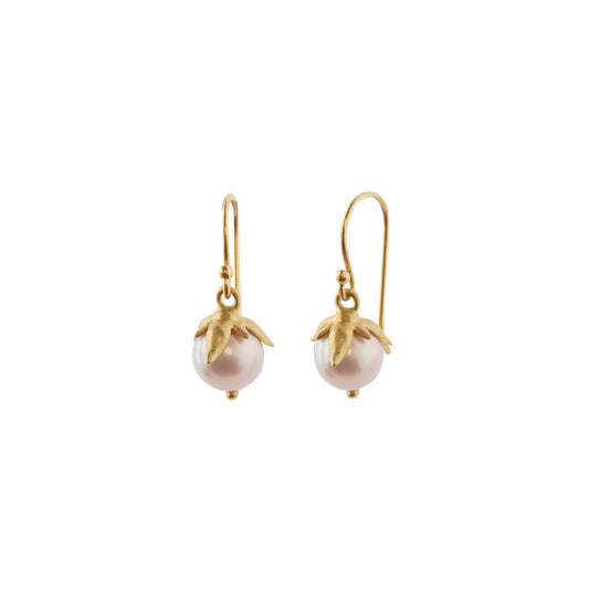 Lavender Pearl Berry Earrings - Main Img