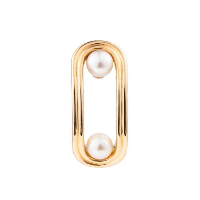 Double Pearl Beluga Earring