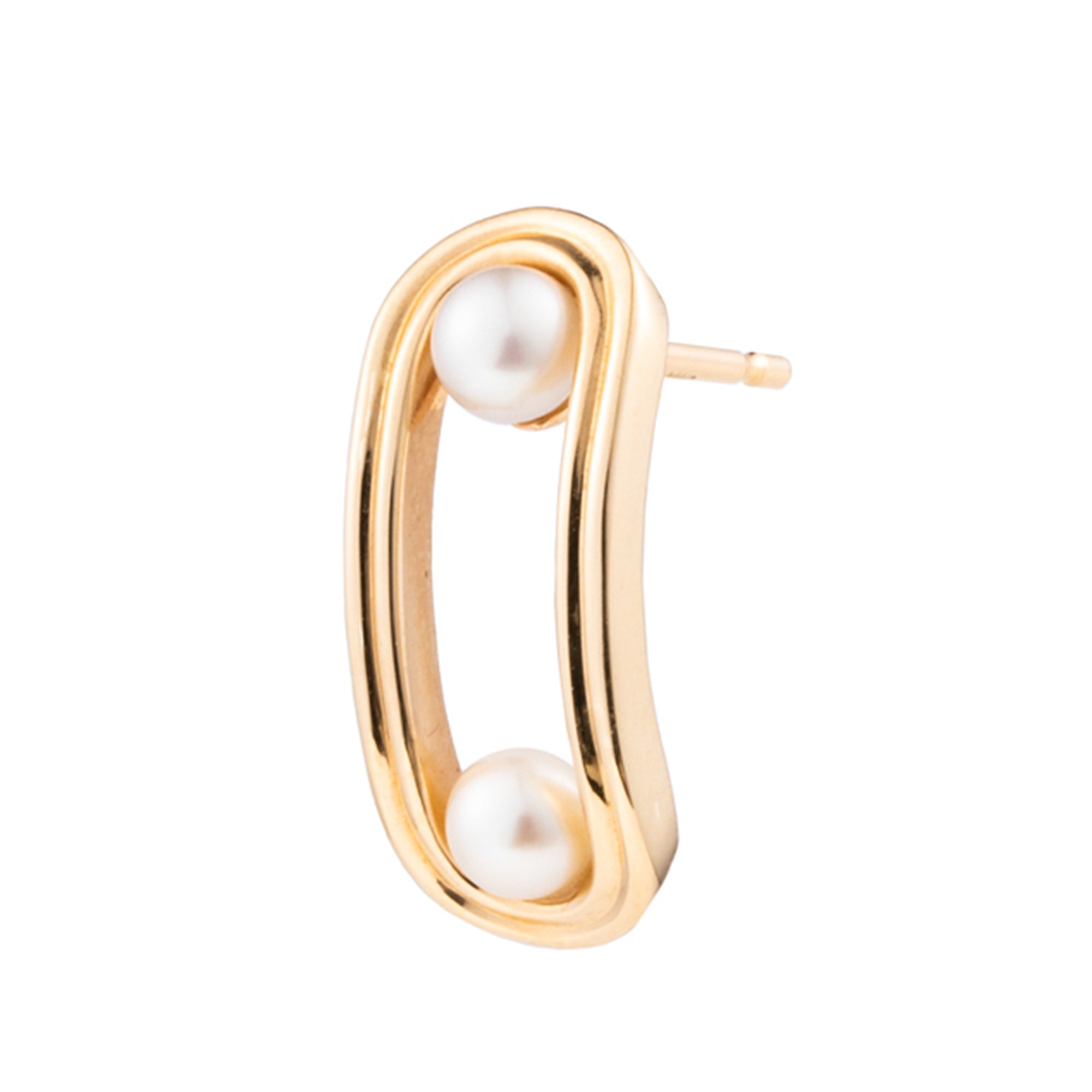 Double Pearl Beluga Earring