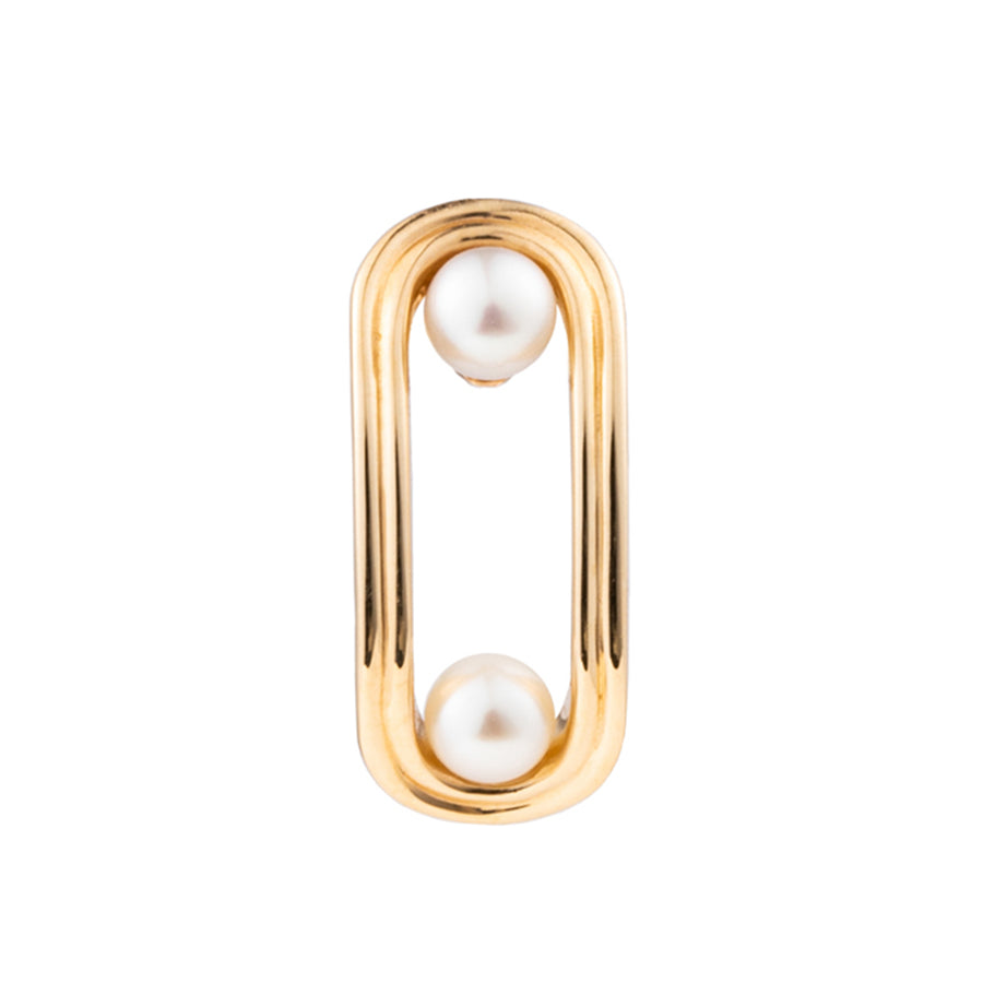 Double Pearl Beluga Earring