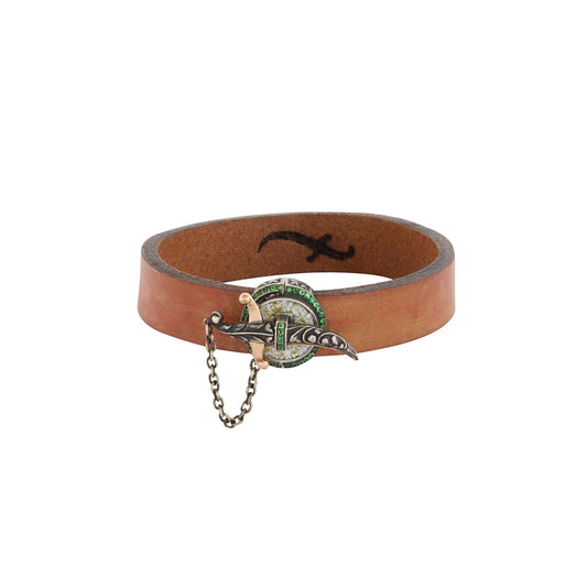 Tan Leather Bracelet - Main Img