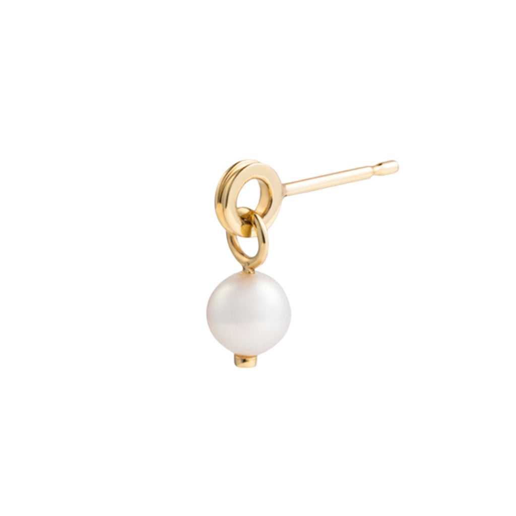 Hirotaka - Hirotaka Bumble Bee Earring - Pearl & Malachite
