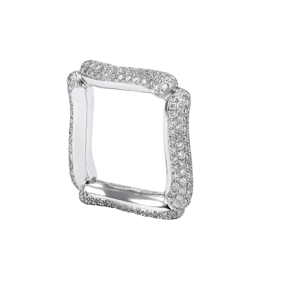 Patcharavipa Diamond Creme II Ring - White Gold - Rings - Broken English Jewelry side view