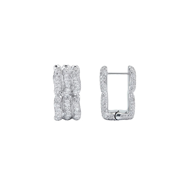 Patcharavipa Diamond Mirage I Earrings - White Gold - Earrings - Broken English Jewelry