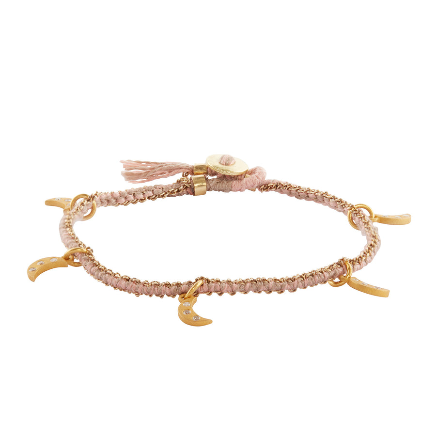 Brooke Gregson Gold Crescent Silk Bracelet - Bracelets - Broken English Jewelry