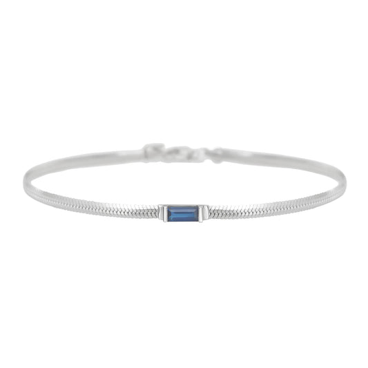 Sapphire Herringbone Bracelet - Main Img