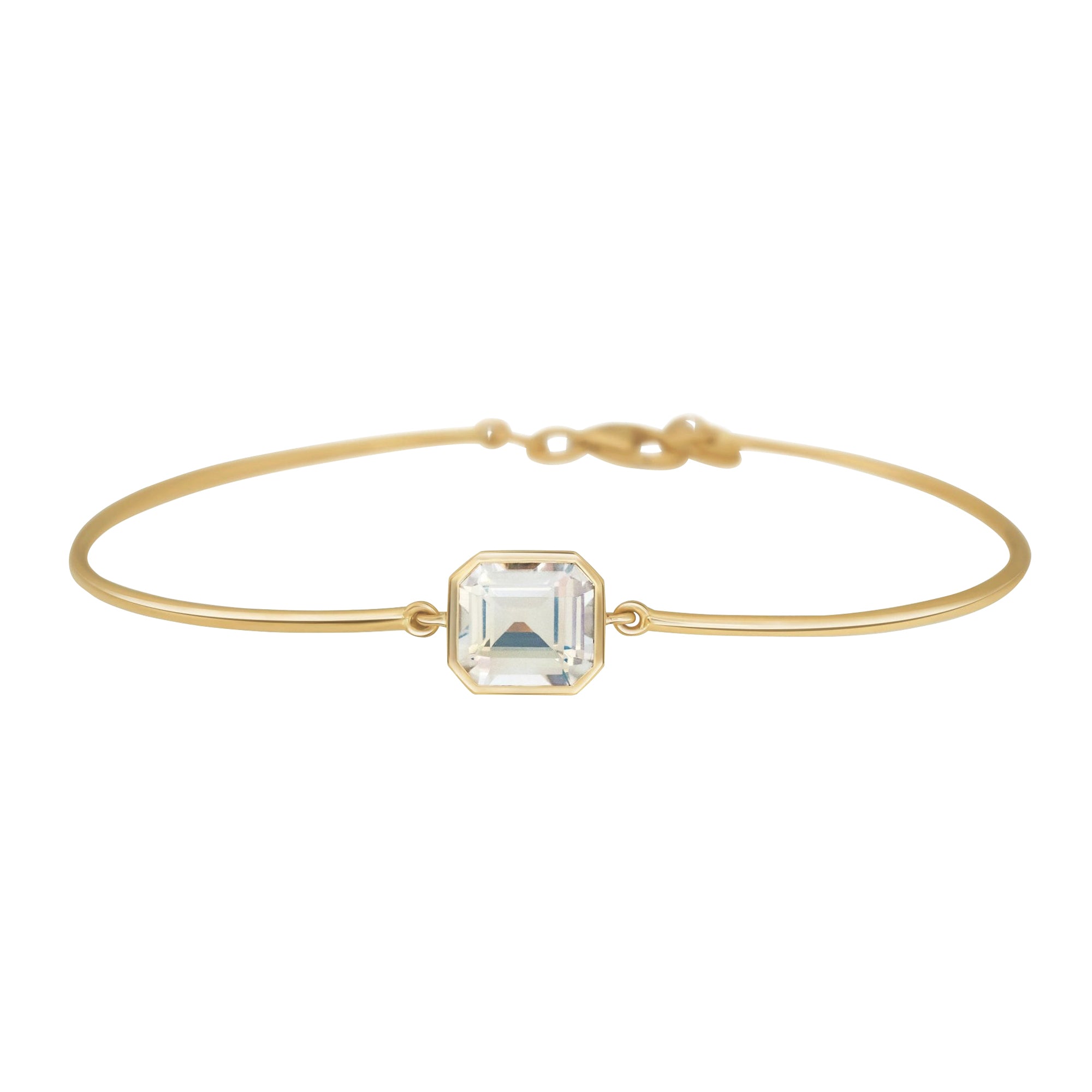 Rainbow Moonstone Bangle