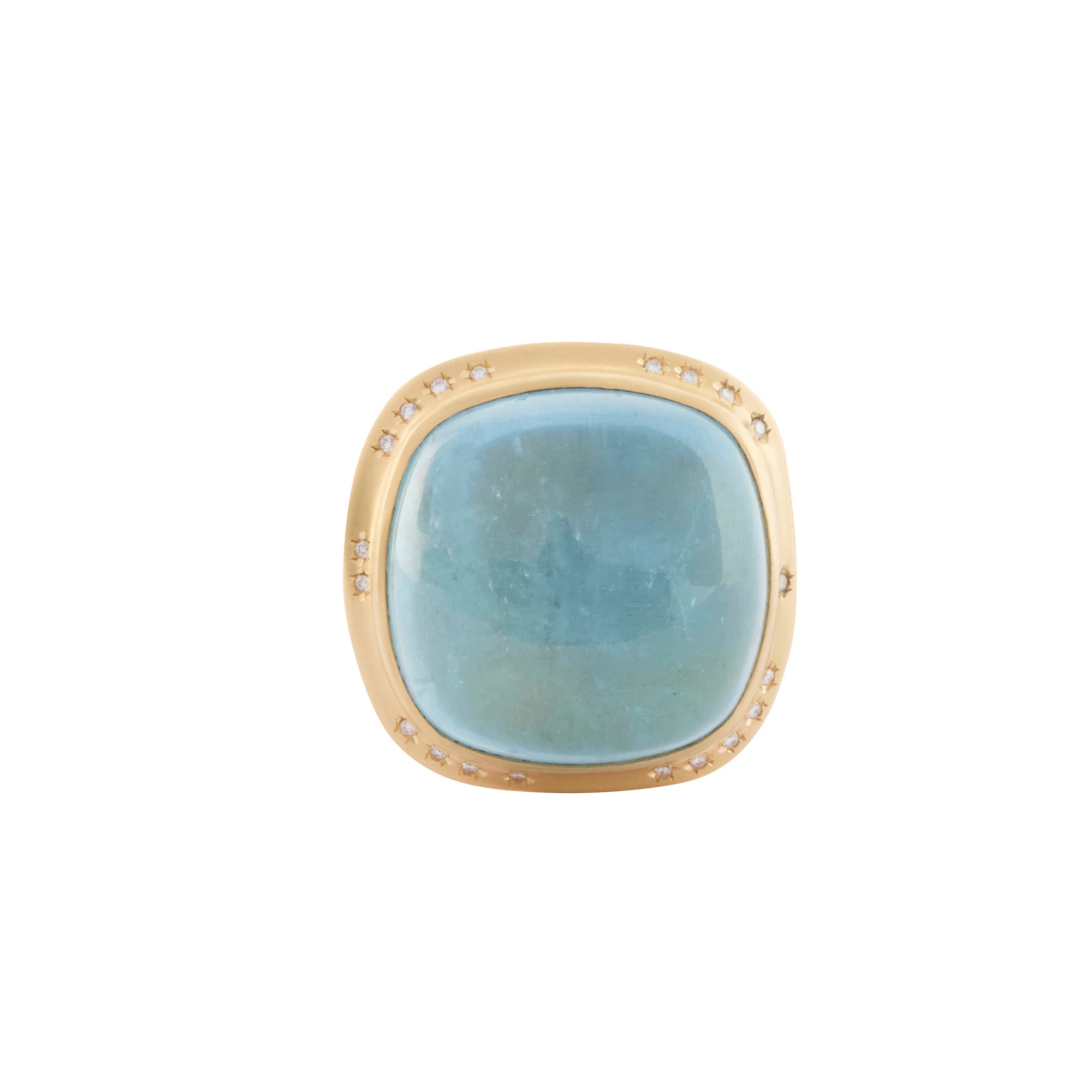 Aquamarine Branch Ring