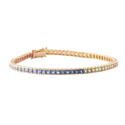 Rainbow Sapphire Bracelet