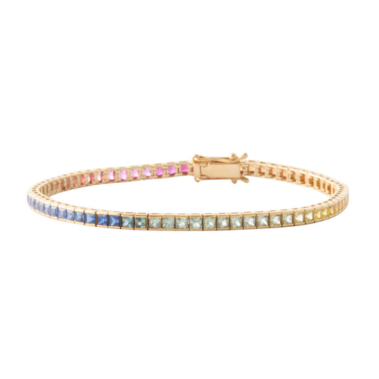 Rainbow Sapphire Bracelet - Main Img