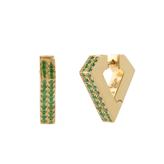 Brute Medium Earrings with Tsavorite - Main Img