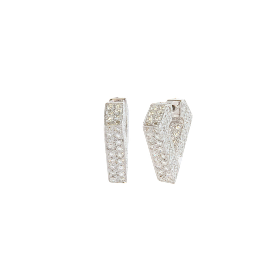 Medium Earrings - White Gold