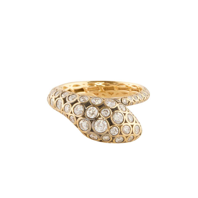 Diamond Basilik Snake Ring