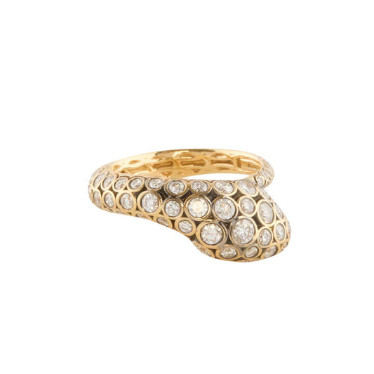 Diamond Basilik Snake Ring