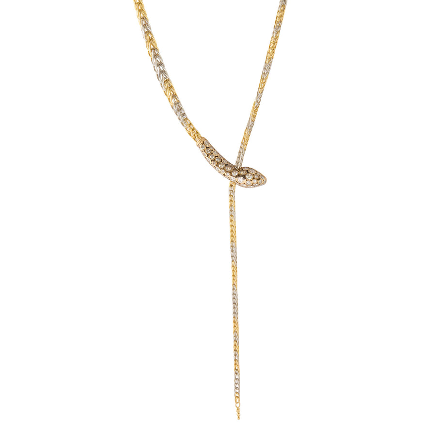 Selim Mouzannar Basilik Snake Diamond Necklace - Necklaces - Broken English Jewelry