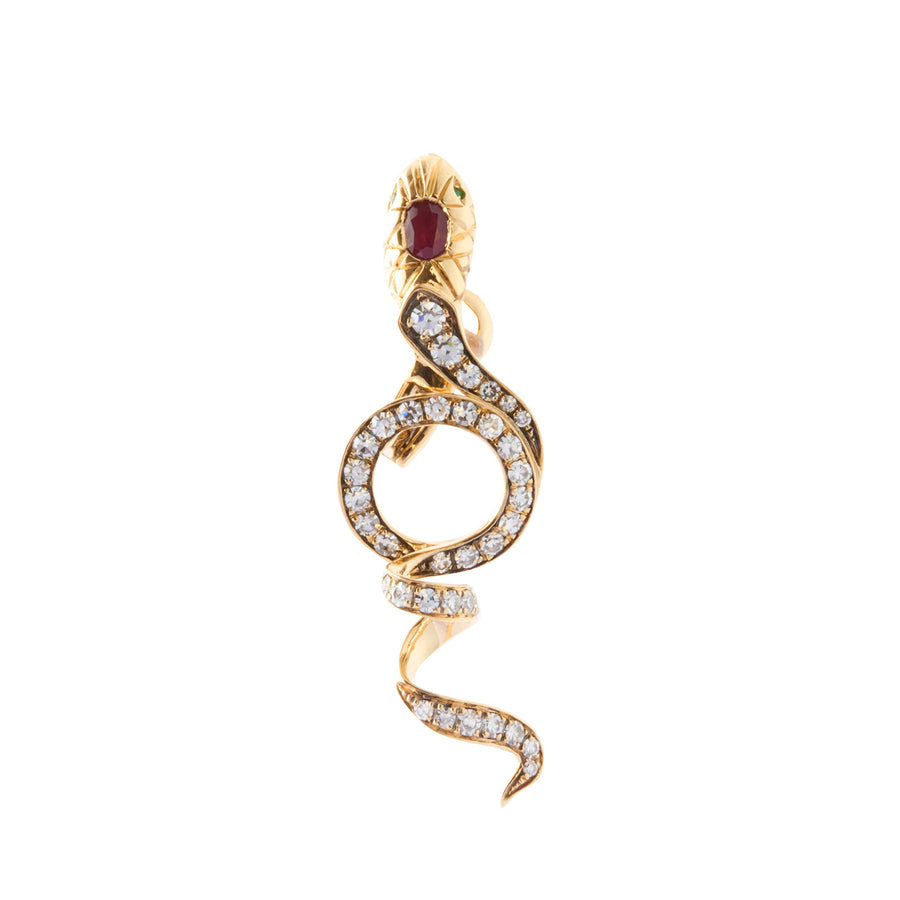 Selim Mouzannar Snake Clip Earring - Earrings - Broken English Jewelry