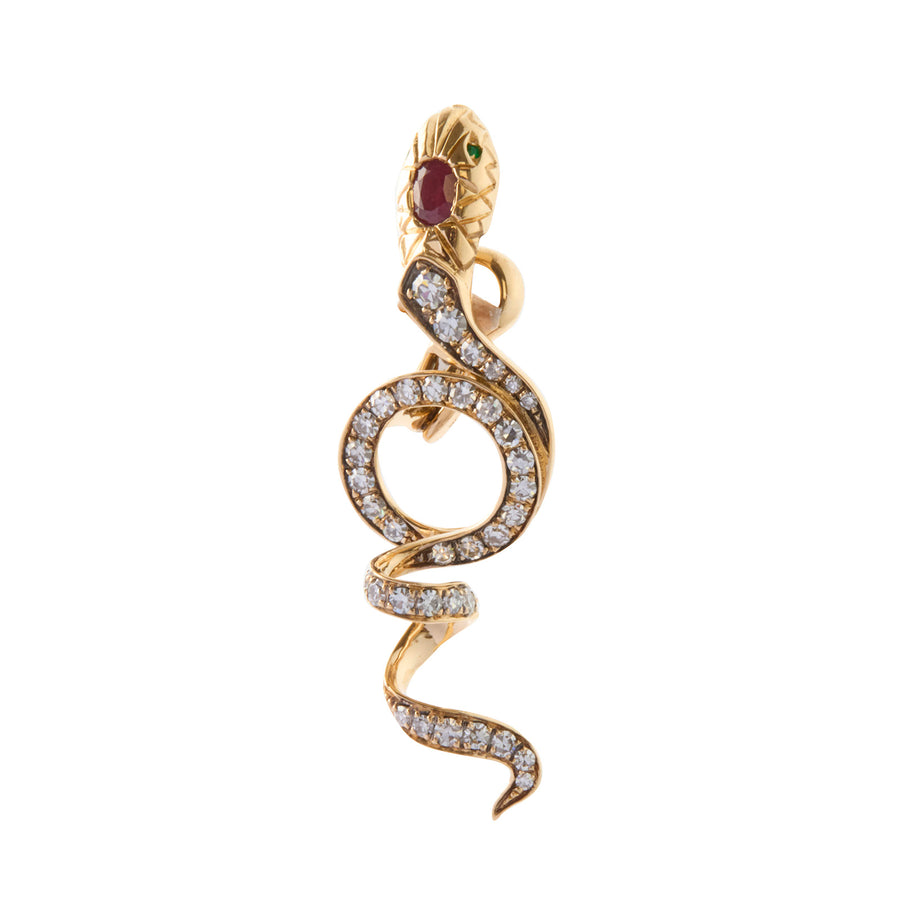 Selim Mouzannar Snake Clip Earring - Earrings - Broken English Jewelry