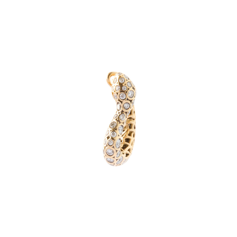 Selim Mouzannar Basilik Snake Diamond Earring - Left - Earrings - Broken English Jewelry