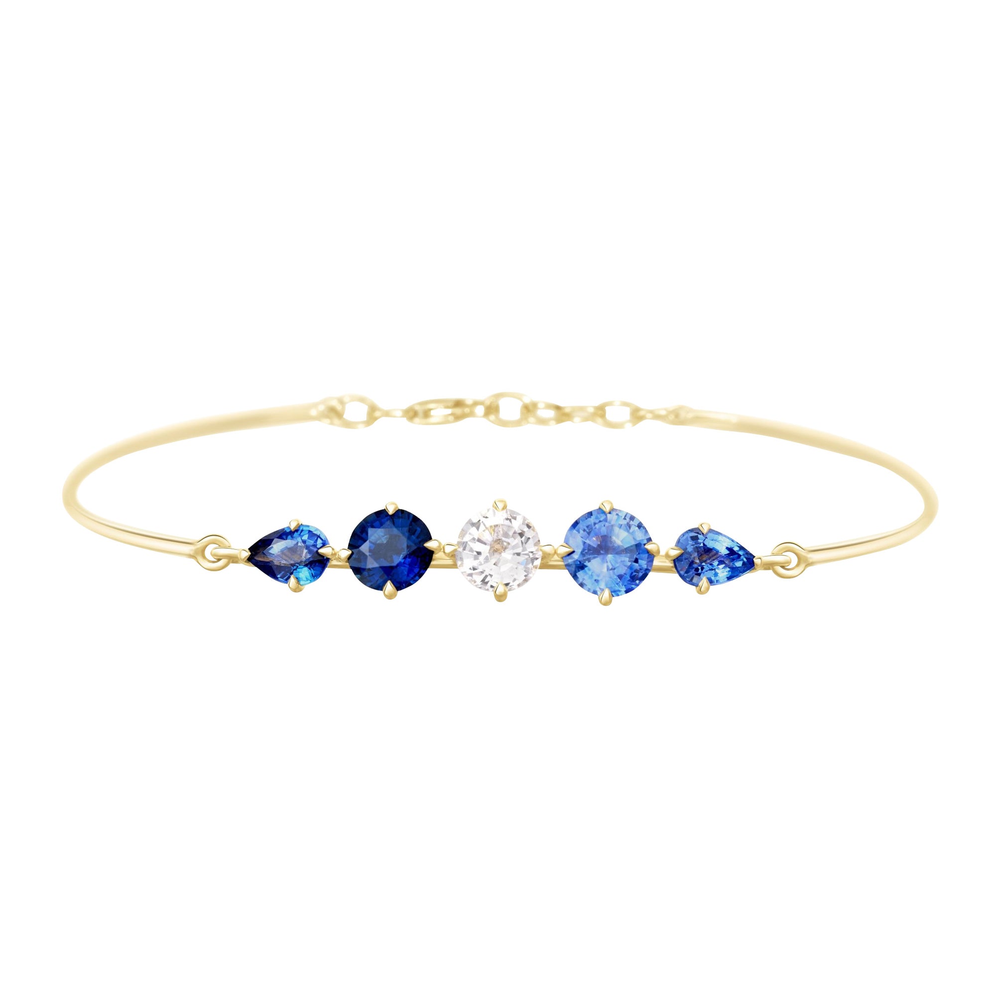 Ceylon Sapphire Supreme Compass Bangle