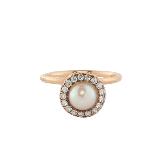 Pearl and Diamond Beirut Ring III - Main Img